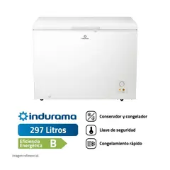 INDURAMA - CONGELADORA 297 L DEFROST CI-320BL BLANCO