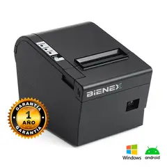 BIENEX - Impresora ticketera termica 80mm BLUETOOTH USB 80mm.