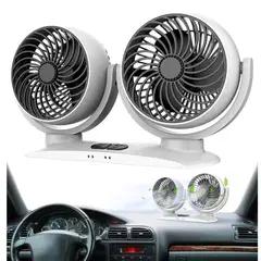 SEISA - Ventilador para Auto Camion 12V - 24V Doble Ventilador