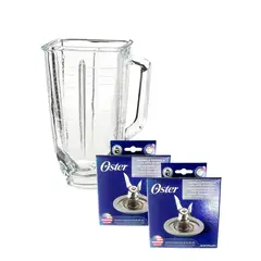 OSTER - COMBO VASO LICUADORA 125LT+2CUCHILLA 4ASPAS