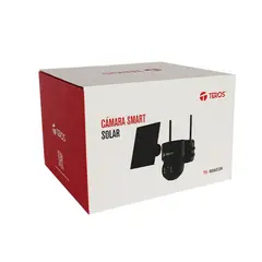 TEROS - CAMARA SMART SOLAR TE-90603N RESOLUCIÓN 3MP WIFI COLOR NEGRO
