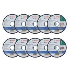 BOSCH - Pack 10 Discos Corte de Metal 4.5 " Standard 115x10mm