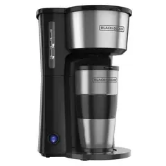 BLACK - Cafetera 4 en 1 de 5Tsz con Filtro Permanente & DECKER CM0755S Plateado