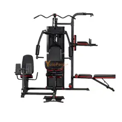 GENERICO - MINI GYM 3 ESTACIONES CON PRENSA MHG6320P ( 6 PIEZAS)