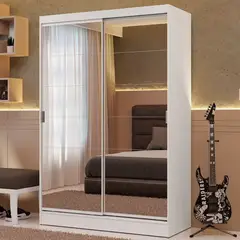 MADESA - Ropero Luke 2 Puertas Corredizas con Espejos