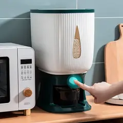 GENERICO - Dispensador De Arroz y Menestras De 10 Kilos - Verde