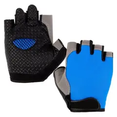 GENERICO - Guantes para Pesas GYM azul Talla M