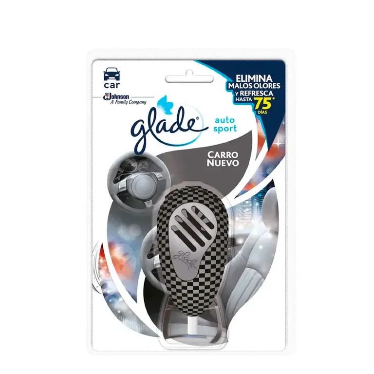 Ambientador Glade Auto Sport 7ml Carro Nuevo