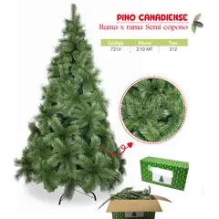GENERICO - Árbol de navidad de 2 10mt. Rama x rama Semi coposo canadiense