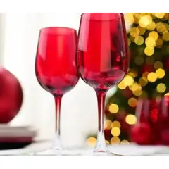 GENERICO - SET DE COPAS ROJAS 6 UNID CALIDAD A1