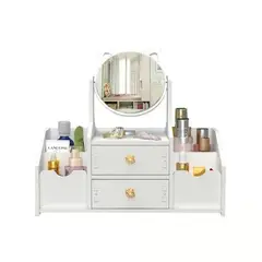 GENERICO - ORGANIZADOR PARA MAQUILLAJE DE MELAMINE CON ESPEJO