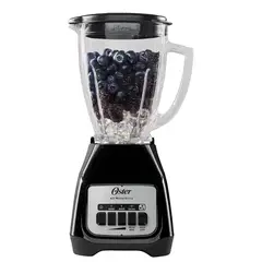 OSTER - Licuadora Oster 2 velocidades más pulso y vaso de vidrio BLSTKAGBPB