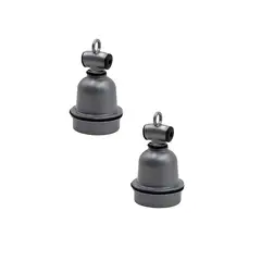 GENERICO - Pack x2 Socket cerámico E27 para foco infrarrojo ganado