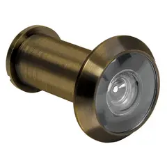 HERMEX - Mirilla Visor Lente de Vidrio para Puerta Laton Antiguo 43673