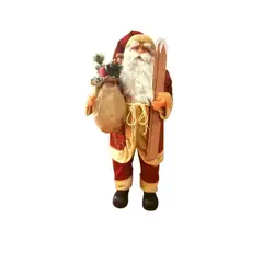 GENERICO - Muñeco Papa Noel de 1mtr costal de regalos tablitas melodías -adorno