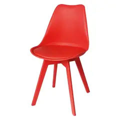 ARKIMUEBLES - Silla de polipropileno modelo Alexa rojo