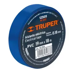 TRUPER - Cinta Aislante 19mm x 18m Azul 12505 Truper