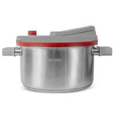RECORD - Olla a Presión Baja 6 Litros Acero inoxidable