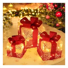 GENERICO - Caja de Luces de Regalo 3 Piezas