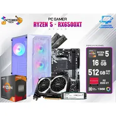 GENERICO - PC Gama Medio RYZEN 5 5500, B450M-HDV, SSD 512, RAM 16GB, Halion Stuka CDR11