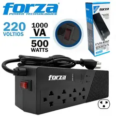 FORZA - Estabilizador 1000VA/500W 4 salidas AC 220V