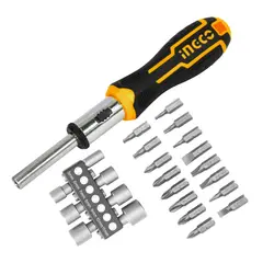 INGCO TOOLS - Juego de 24 desarmadores puntas intercambiables Ingco