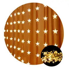 GENERICO - Cortina Led 3 x 1 con Diseño Estrellas