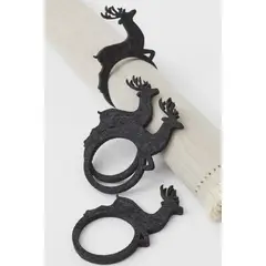 MAP DESIGN HOME - Aro de Servilleta Reno Navidad Set x4