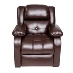 HOGAR & SPACIOS - HYS RECLINABLE NICO MARRON OSCURO