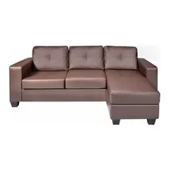 HOGAR & SPACIOS - HYS SECCIONAL DERECHO NOBLE MARRON