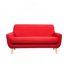 HOGAR & SPACIOS - HYS SOFA 3 CUERPOS AGLAIS ROJO