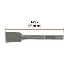 Truper - Cincel plano para rotomartillo demoledor