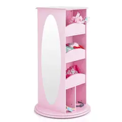 GENERATIONS - Estante Giratorio Infantil con espejo Georgia Rosa Petrox Home