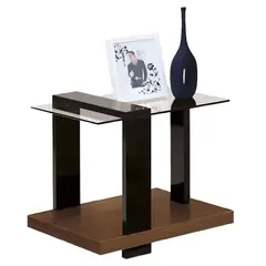 HOGAR & SPACIOS - HYS MESA LATERAL ORIO MARRON OSCURO