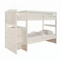 HOGAR & SPACIOS - HYS CAMAROTE 2 PLZ CON ESTANTE SEIDER NEGRO