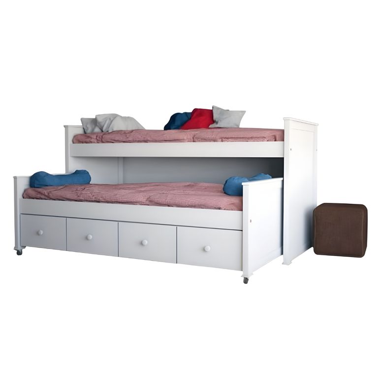 HYS DORMITORIO 2 PLZ CON CAMA NIDO LIZANIA BLANCO