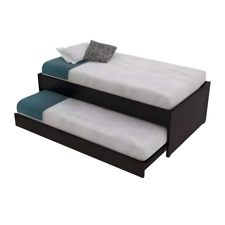 HYS DORMITORIO 2 PLZ CON CAMA NIDO PERLA NEGRO