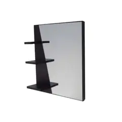 HOGAR & SPACIOS - HYS ESPEJO STING MARRON OSCURO