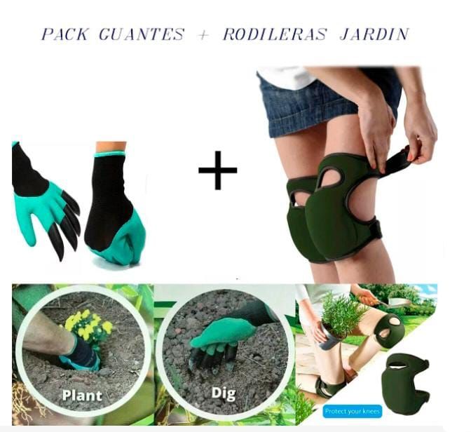 PACK JARDINERIA RODILLERAS IMPERMEABLE
