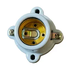 GENERICO - PACK X3 SOCKET CERAMICO PARA FOCOS MUY ÚTIL DE FÁCIL ANCLAJE