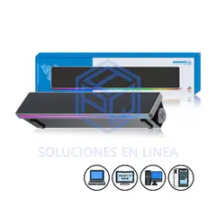 MICRONICS - Parlante Portátil Neon MIC S201 Negro / Portable Soundbar