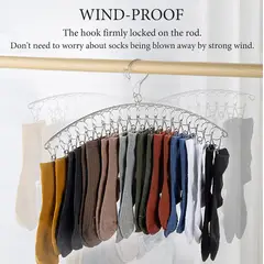 GENERICO - COLGADOR DE ROPA SECADOR COLGANTE DE 20 GANCHOS CLIPS