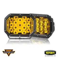 AUXBEAM - 2 FAROS LED 7X5' 91W 3 MODOS LUZ AMBAR CON DRL