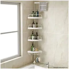 INSPIRA - Organizador Esquinero de ducha de 4 Niveles