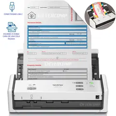 BROTHER - Escaner ADS-1300 Duplex Duplex USB-C