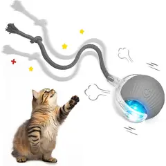 GENERICO - Pelota Interactiva para Gatos con Soga Juguete Inteligente