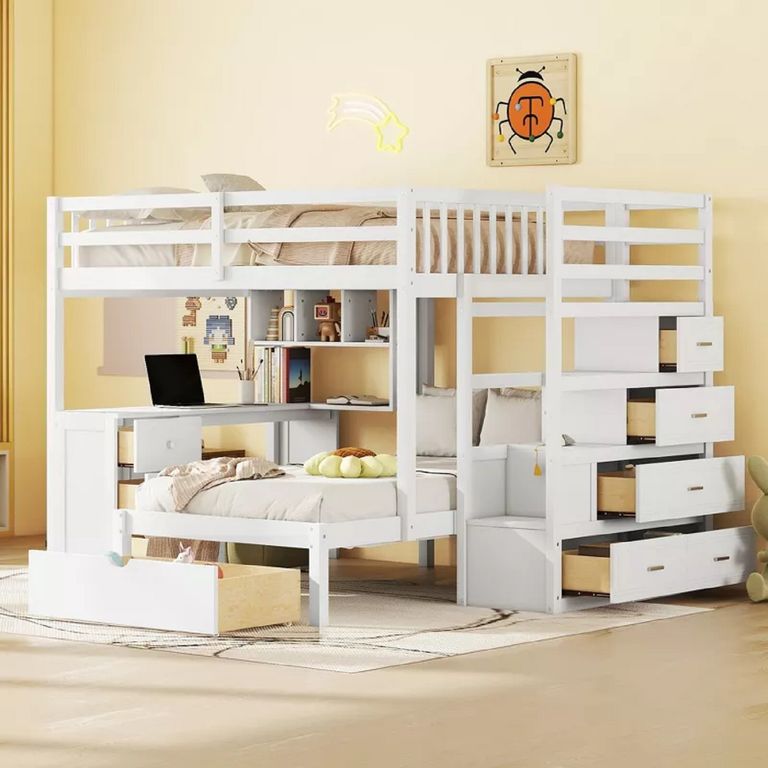 Camarote Mobiliari Daryna 1.5 Plazas - Blanco
