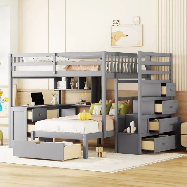 Camarote Mobiliari Daryna 1.5 Plazas - Gris