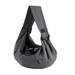 QUE PATAS PET SHOP - Portamascotas de Hombro Gris