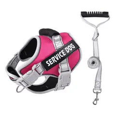 GENERICO - ARNÉS FUCSIA TALLA S REFLECTANTE PARA PERROS CON ASA